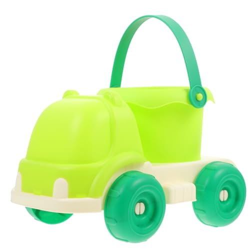 Alasum Strand Spielzeugauto Sommer Strand Eimer Auto Mit Eimerspielzeug Kleiner Sandauto-Eimer Sandwagen Mit Eimer Kleiner Eimerwagen Mehrzweck-LKW-löffel Eimer Graben Weiches Gummi Green von Alasum