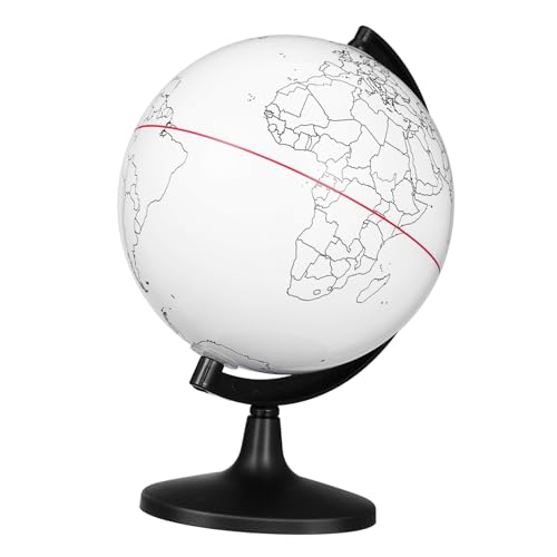 Alasum Unbemalter DIY Lehrreicher Leerer Weltkugel Bastelset Tragbares Modell für Geographieunterricht Kreative Weltkarte Sichere Langlebige Dekoration von Alasum