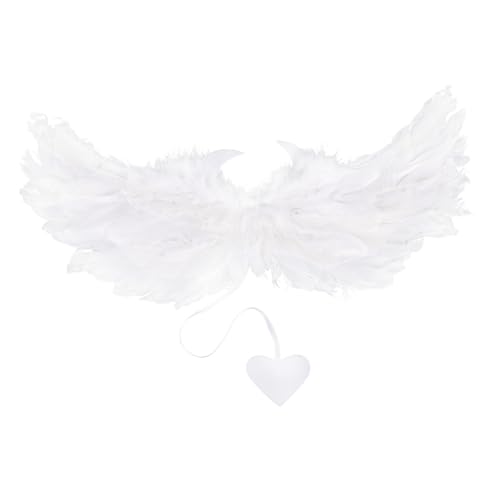 Alasum Weiße Federn Engelsflügel Für Halloween Und Cosplay Perfekte Bühnenrequisiten Für Karneval Und Partys Ideal Für Erwachsene Und von Alasum