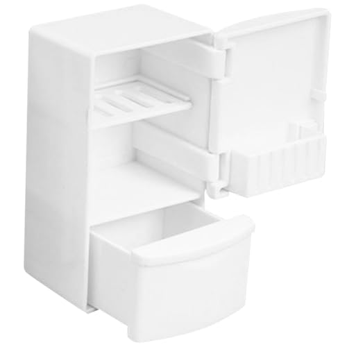 Alasum Miniatur-kühlschrank Puppenhaus-Modell Für Jungen Und Mädchen Puppe Mini-kühlschrank Spielküche Spielzeug Simulation Gefrierschrank von Alasum