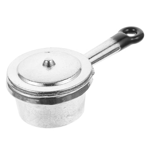 Alasum Realistischer Miniaturtopf Mini-kochgeschirr Für Die Küche Fröhliches Mini-Topf-Ornament Pädagogischer Miniaturtopf Mini-haustopf von Alasum