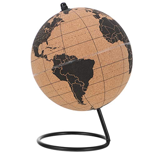 Alasum z Office bürodeko kofferständer tablez stehaufebh Desktop Schreibtisch Tischplatte Weltkugel für das Büro geografische Tischgloben Tisch-Weltkugel Spezielles Kork Papier von Alasum