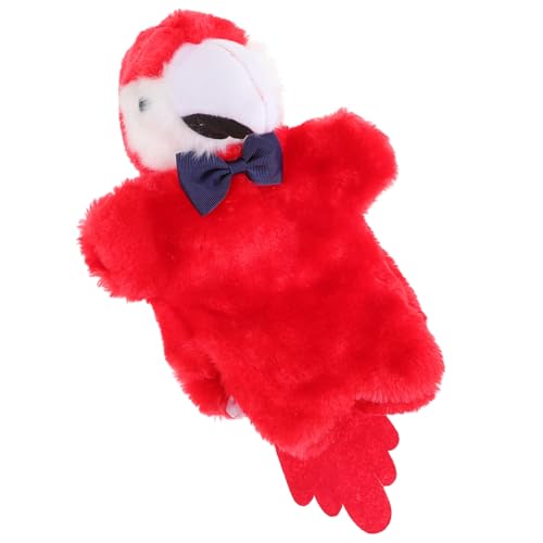 Papageienpuppe Kuscheltiere Papagei Spielzeugpuppe Entzückende Papagei Handpuppe Partyzubehör Lernspielzeug Für Kleinkinder Cartoon Papagei Handpuppe Marionette Pp Baumwolle Alasum von Alasum
