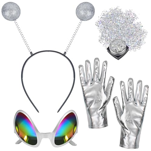 Alaxciax Alien Headband Set Silver Alaxciax Alien Headband Set Silver von Alaxciax