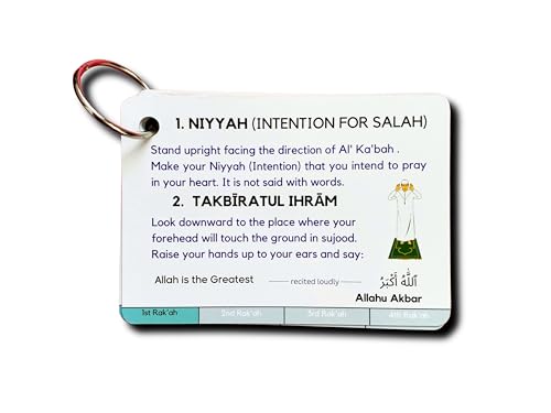 Islamische Salah-Karten, wie man Salah durchführt, Schritt-für-Schritt-Gebetsanweisungen, wie man im Islam betet, muslimische Kinder, arabisch, Koran, Ramadan-Geschenk Islamische Salah-Karten, wie man Salah durchführt, Schritt-für-Schritt-Gebetsanweisungen, wie man im Islam betet, muslimische Kinder, arabisch, Koran, Ramadan-Geschenk von Albidaya Islamic Store