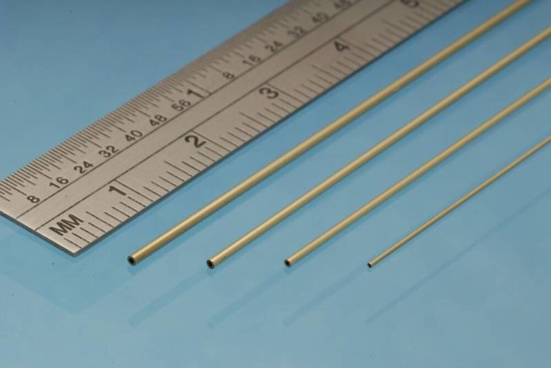 Brass Micro Tube 0.4 mm x 0.2 mm i.d. von Albion Alloys