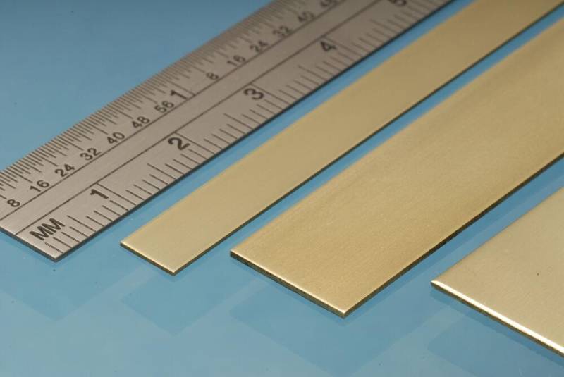 Brass Strip 25 x 0.8 mm von Albion Alloys
