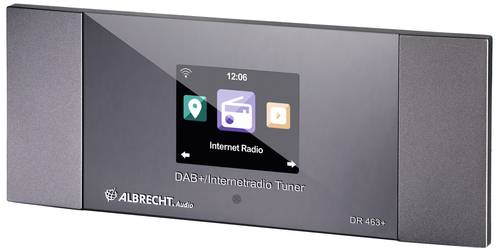 Albrecht DR 463+ Internet-, DAB+ und UKW-Radio Tuner Internet Radio-Adapter DAB+, Internet, UKW DAB+ von Albrecht