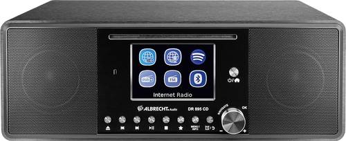 Albrecht DR 895 Internet Tischradio Internet, DAB+, UKW CD, USB, WLAN, Internetradio Schwarz von Albrecht