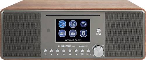 Albrecht DR 895 Internet Tischradio Internet, DAB+, UKW CD, USB, WLAN, Internetradio Walnuss von Albrecht