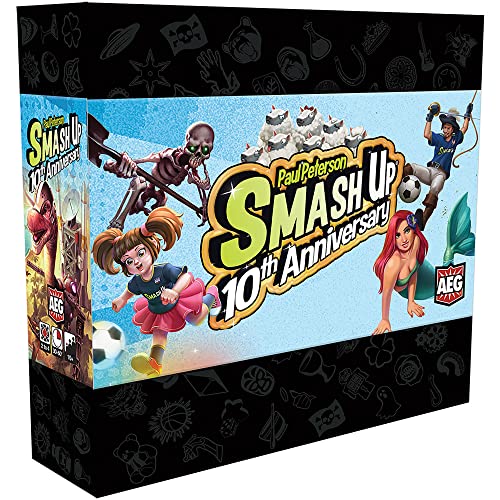Alderac Entertainment Group Alderac Entertainment - Smash Up 10th Anniversary Set - Card Game - Standalone - Expansion - for 2-4 Players - from Ages 12+ - English von Alderac Entertainment Group