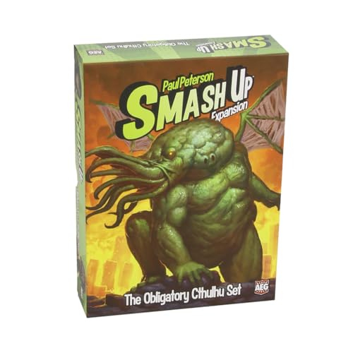 Alderac Entertainment Group | Smash Up The Obligatory Cthulhu Set | Card Game for 2 tot 4 Players in English | Standalone Expansion | Ages 12+ von AEG