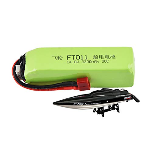 Alecony Upgrade Boat 14.8V 3200mAH Batterie Ersatzteil kompatibel mit Feilun Ft010 Ft011 RC Boat Drohnen batterie Große Kapazität Batterie verbesserte Wiedereinbau von Alecony_Modellflugzeug