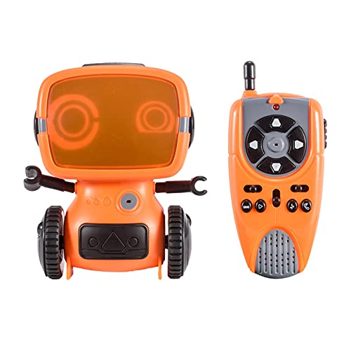 Alecony Kleinkindspielzeug Intelligentes Roboterspielzeug mit Programmiermodus für die drahtlose Walkie-Talkie-Steuerung Zählrahmen (Orange, One Size) von Alecony