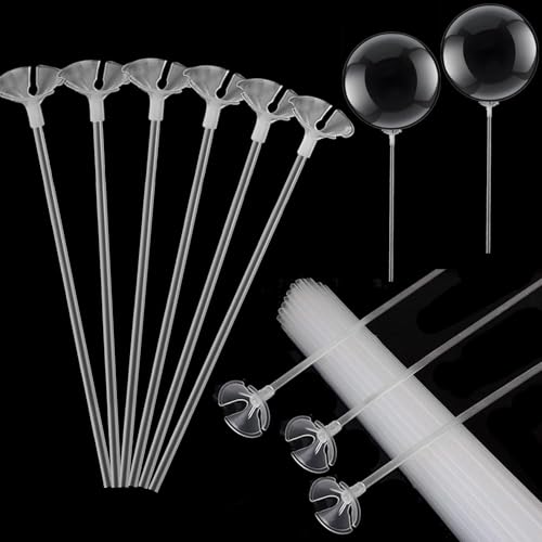 Alethron 20 Stück Luftballon Stäbe, 32cm Bobo Ballonständer Transparente, Luftballonstäbe mit Halterung Kunststoff, Wiederverwendbar Ballonstäbe Halter für Hochzeit Geburtstag Feiertage Party Deko Alethron 20 Stück Luftballon Stäbe, 32cm Bobo Ballonständer Transparente, Luftballonstäbe mit Halterung Kunststoff, Wiederverwendbar Ballonstäbe Halter für Hochzeit Geburtstag Feiertage Party Deko von Alethron