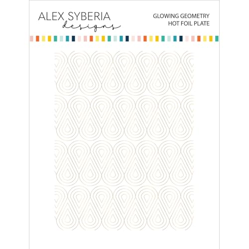 Alex Syberia Designs Glühende Geometrie-Heißfolienplatte von Alex Syberia Designs