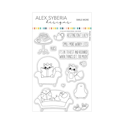 Alex Syberia Designs Smile More Stempel-Set von Alex Syberia Designs