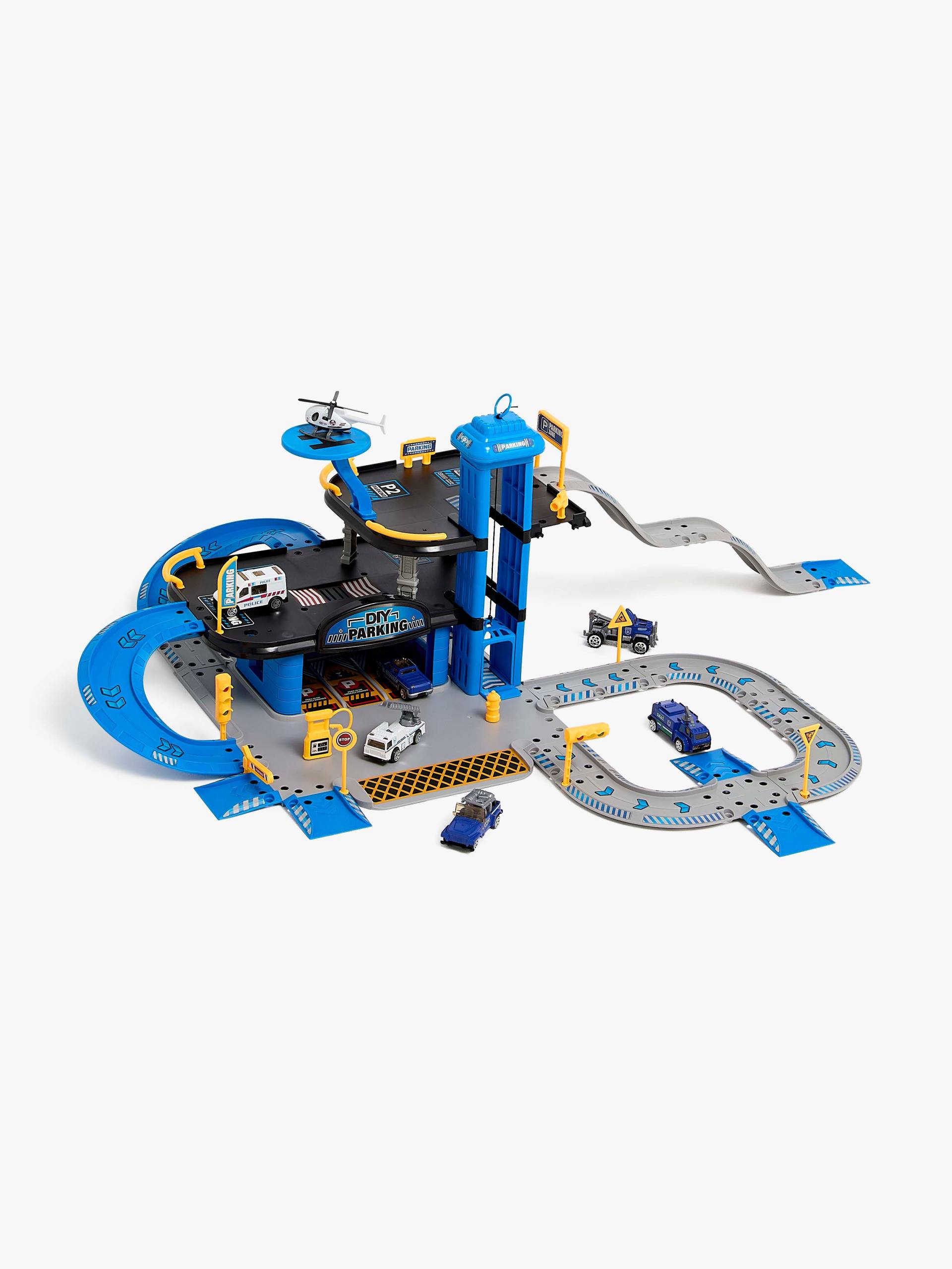 Alex's Garage Parkgarage &  Polizeistation 81 Teile von Alex's Garage