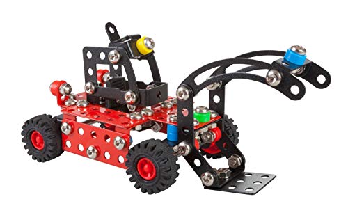 A ALEXANDER 1645 Constructor Wald Holztransporter Metall Bausatz, 194 Teile Metallbaukasten, Metallbausatz mit Nutzfahrzeug und Kunststoff Elementen, Konstruktionsspielzeug für Kinder ab 8 Jahren von A ALEXANDER
