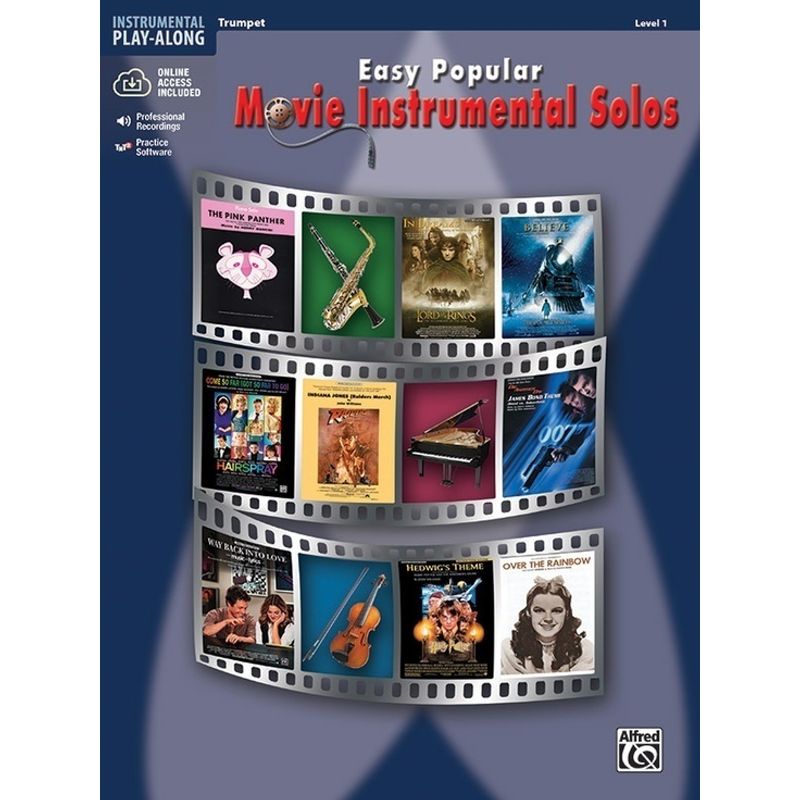Easy Popular Movie Instrumental Solos, w. Audio-CD, for Trumpet von Alfred Music Publishing