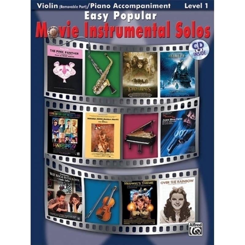 Easy Popular Movie Instrumental Solos, w. Audio-CD, for Violinand Piano Accompaniment von Alfred Music Publishing