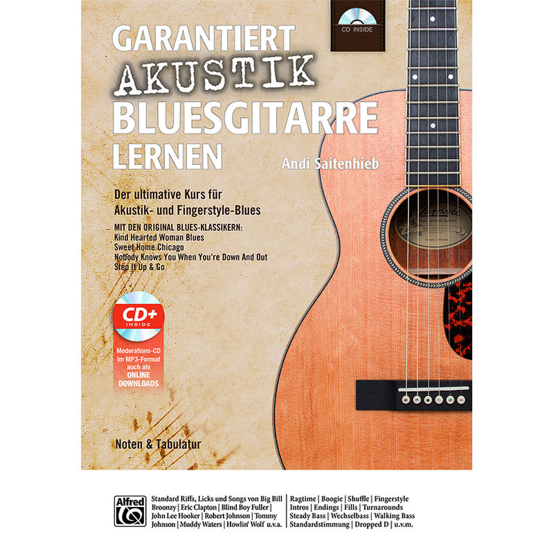 Garantiert Akustik Bluesgitarre lernen, m. 1 CD-ROM von Alfred Music Publishing