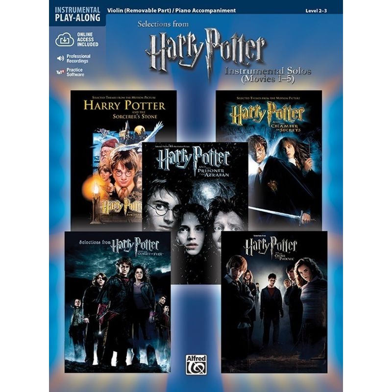 Harry Potter Movies 1-5, w. Audio-CD, for Violin and Piano Accompaniment von Alfred Music Publishing