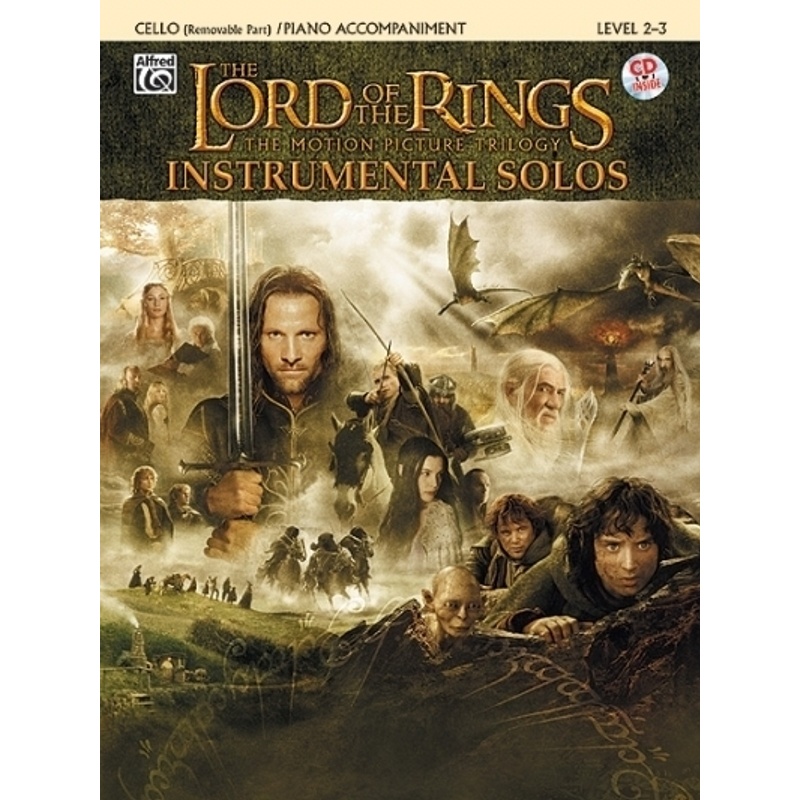 The Lord of the Rings, The Motion Picture Trilogy, w. Audio-CD, for Cello and Piano Accompaniment von Alfred Music Publishing