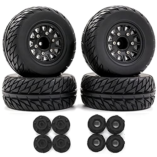 Aliaga 4 Stück 1/8 1/10 Lkw-Reifen, kurzes Rad, 12 und 14 und 17 mm, sechseckig, für Arrma Hobao RC Auto, 3 Stück von Aliaga