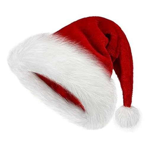 Aliaga Weihnachtsmütze, Weihnachtsmütze für Erwachsene, Unisex, Komfort, Weihnachtsmütze aus extra dickem Leder für festliche Jahresfeier von Aliaga