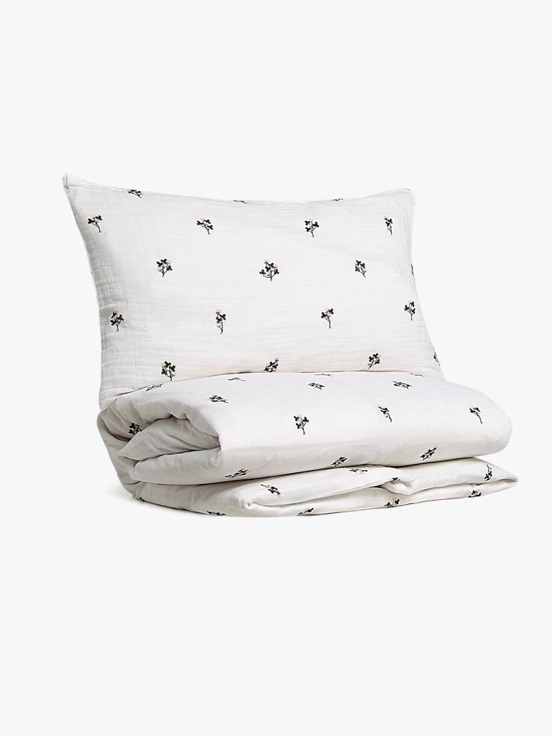 Alice &  Fox ADORA Bettwäsche Babybett 100x130, Weiß von Alice & Fox