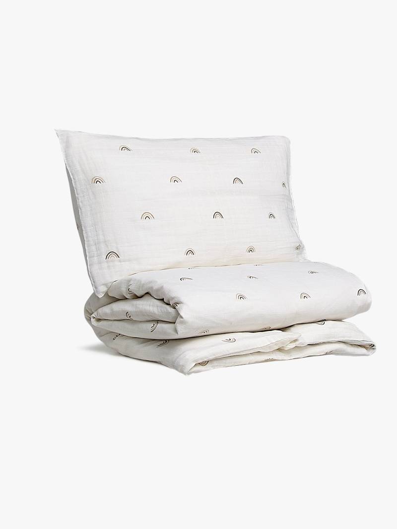 Alice &  Fox AVIVA Bettwäsche Babybett 100x130, Weiß von Alice & Fox