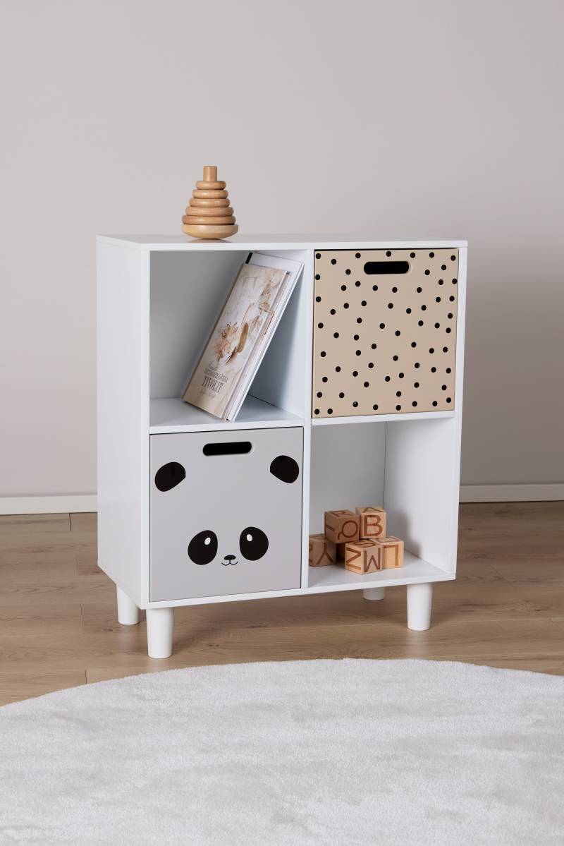 Alice &  Fox DELTA Bücherregal mit Aufbewahrungsbox, Weiß, Bücherregal kinderzimmer, Kinder, Kids von Alice & Fox