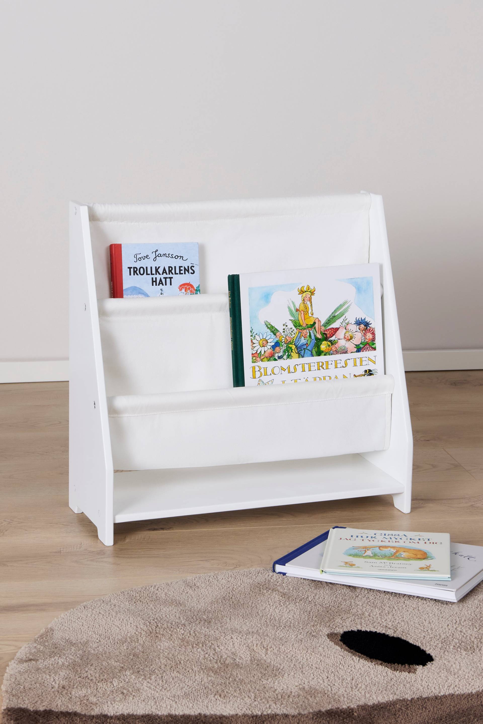 Alice &  Fox WILLOW Canvas  Mini Bücherregal, Weiß, Bücherregal kinderzimmer, Kinder, Kids von Alice & Fox