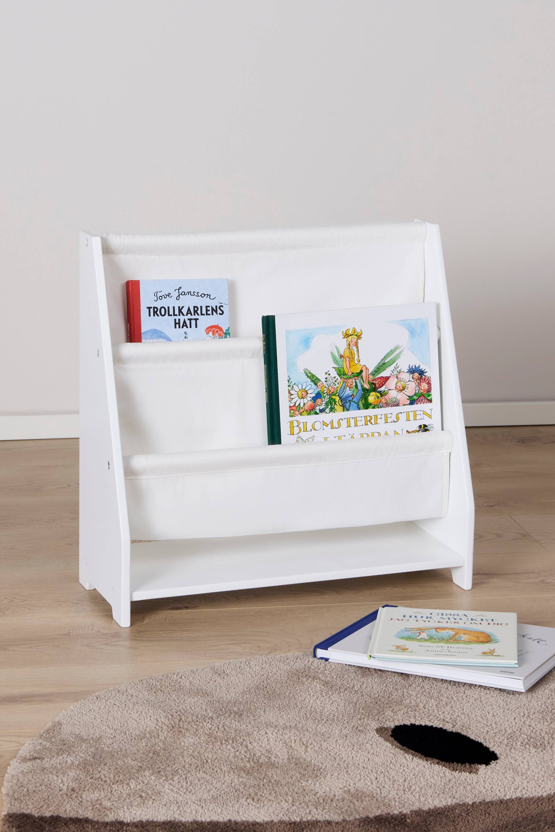 Alice &  Fox Canvas  Mini Bücherregal, Weiß, Bücherregal kinderzimmer, Kinder, Kids von Alice & Fox