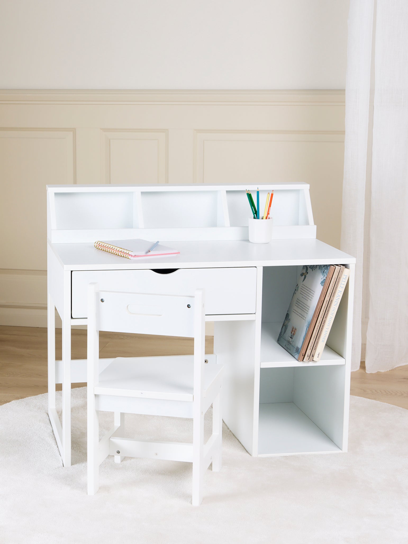 Alice &  Fox FAY Schreibtisch mit Stuhl, White von Alice & Fox