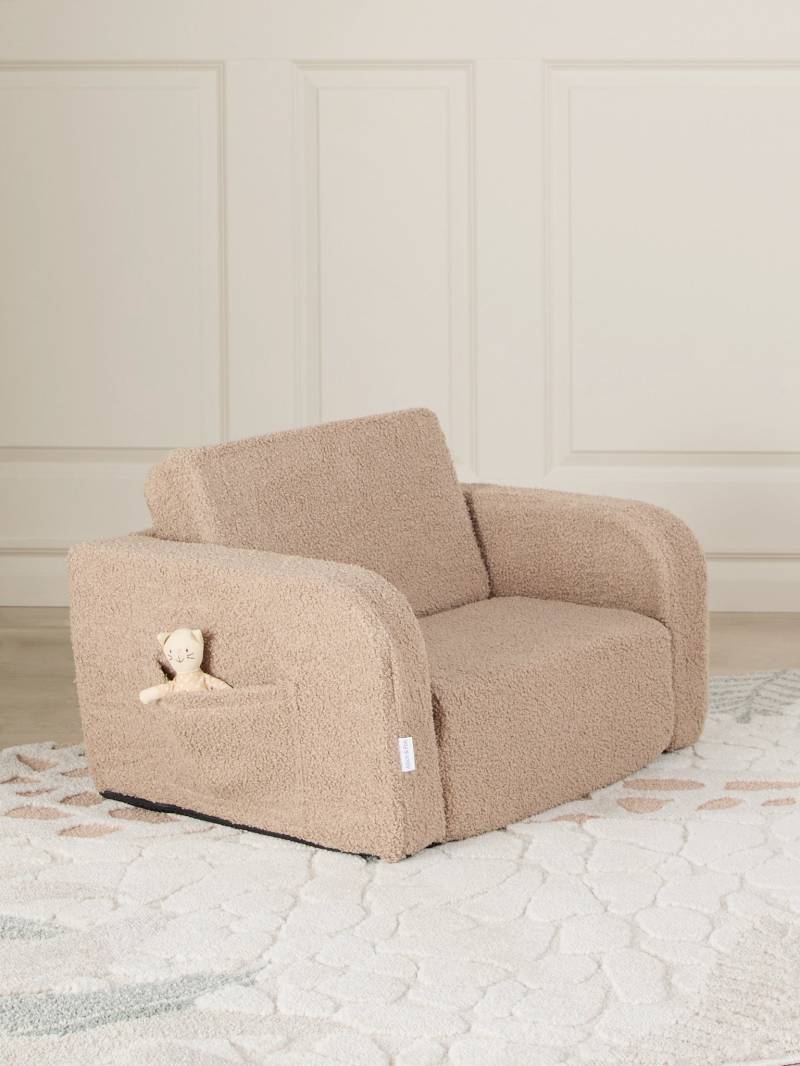 Alice &  Fox MUSHY Klappsessel, Taupe Teddy, Kindersessel von Alice & Fox