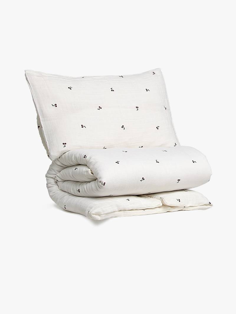 Alice &  Fox NESSA Bettwäsche Babybett 100x130, Weiß von Alice & Fox