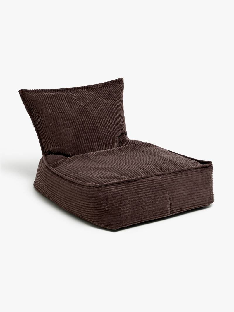 Alice &  Fox PIXIE Sitzsack, Dark Brown Manchester von Alice & Fox