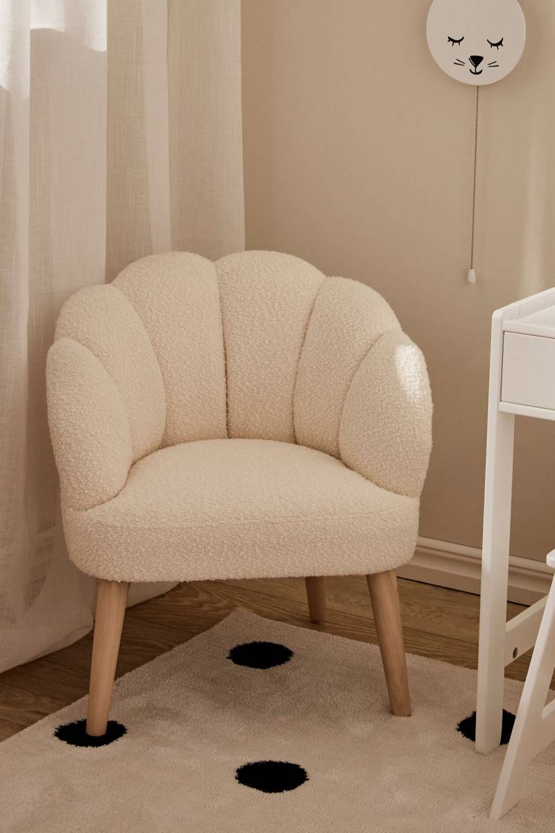 Alice &  Fox Pearla Sessel, Cream/Wood, Kindersessel von Alice & Fox