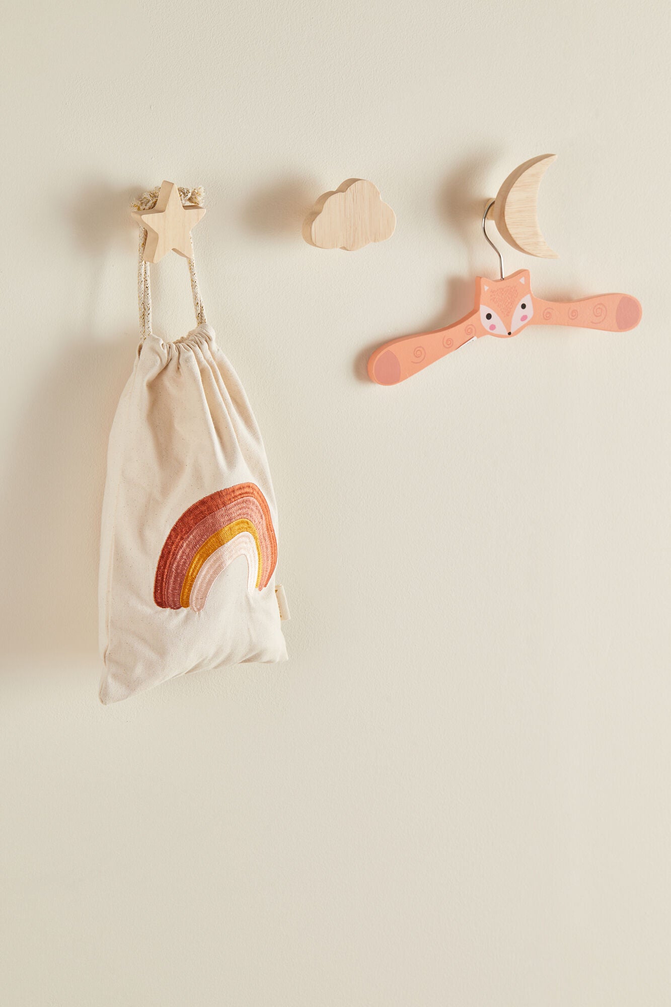Alice &  Fox SAGE Wandhaken Mond und Stern, Wood von Alice & Fox