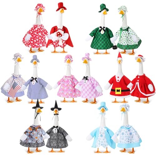 Aliceset 14-teiliges Set für Urlaub, Veranda, Gans, 4. Juli, Halloween, Winter, Weihnachten, Gänsekleidung, alle Jahreszeiten, Urlaubskostüme für 58,4 cm, für Männer und Frauen, Kunststoff-Statue Aliceset 14-teiliges Set für Urlaub, Veranda, Gans, 4. Juli, Halloween, Winter, Weihnachten, Gänsekleidung, alle Jahreszeiten, Urlaubskostüme für 58,4 cm, für Männer und Frauen, Kunststoff-Statue von Aliceset