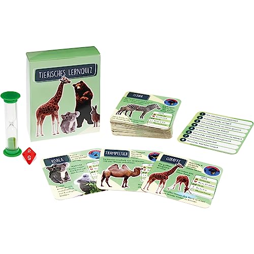 Aliki Tierisches Lernquiz Gesellschaftsspiel mit Sanduhr und Würfel - Brettspiel Aliki Tierisches Lernquiz Gesellschaftsspiel mit Sanduhr und Würfel - Brettspiel von Aliki