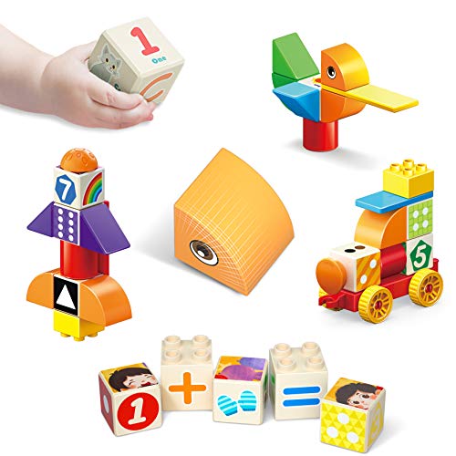 Alilo 30 Magnetblock für Kinder - fördert Kreativität, Logisches Denken & Vorstellungskraft - Magnetisches Bausystem ('Stack & Count') von Alilo