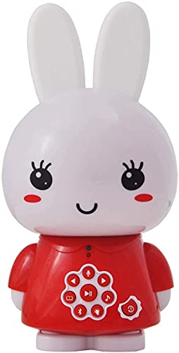 Alilo Honey Bunny Bluetooth - Mediaplayer, Bluetooth-Lautsprecher, Schlaftrainer - Ausgesuchte Geschichten und Lieder in Englischer Sprache - Multilinguale Sprachausgabe - Farbe: Rot von Alilo