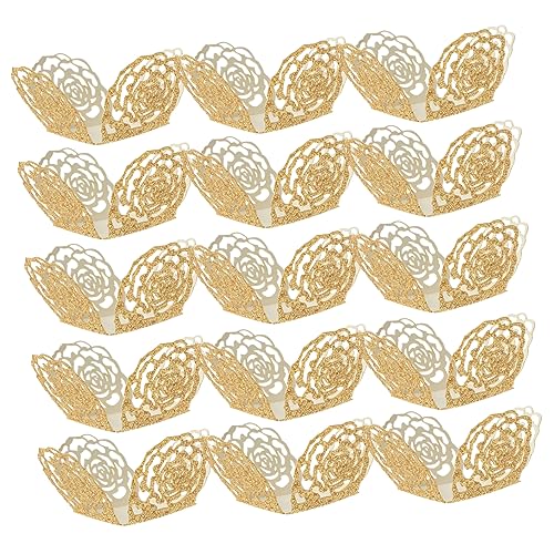 Alipis Kuchenbecher-schokoladenverpackungen 50 Stück Trüffelverpackungen Papier Glänzend Süßigkeiten-verpackung Papier Hochzeitsfeier Dessert-dekorationen Alipis Kuchenbecher-schokoladenverpackungen 50 Stück Trüffelverpackungen Papier Glänzend Süßigkeiten-verpackung Papier Hochzeitsfeier Dessert-dekorationen von Alipis