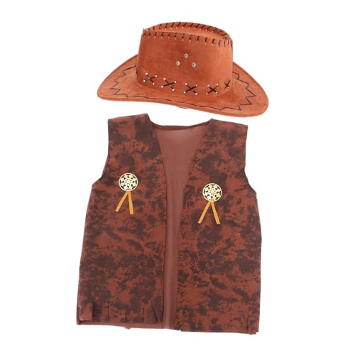 Alipis 1 Satz Cowboy Kostüm für Herren mit Cowboyhut und Zubehör Robuste und Bequeme Verkleidung für Karneval Halloween und Themenpartys Teiliges für Unvergessliche Auftritte Alipis 1 Satz Cowboy Kostüm für Herren mit Cowboyhut und Zubehör Robuste und Bequeme Verkleidung für Karneval Halloween und Themenpartys Teiliges für Unvergessliche Auftritte von Alipis