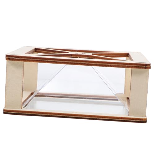 Alipis 1 Satz Projektionslernwerkzeuge D Holographie Holz Puzzle Experimentierprojektor Kreatives für fantasievolle DIY Holzprojektor hölzern Beige von Alipis