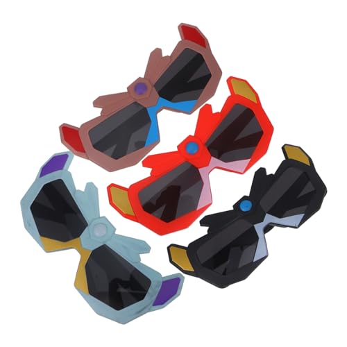 Alipis 1 Satz Sonnenbrillen Im Cartoon Roboter Design Uv Für Farben Für Partys Und Freizeit Für Jugendliche 4 Stück von Alipis