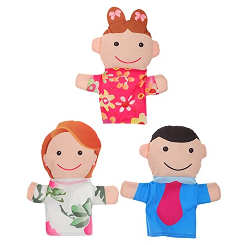 Alipis 1 Satz Teiliges Handpuppen Für Vater Mutter Tochter Lernspielzeug Für Jahre Für Geschichtenerzählen Rollenspiele Weiche Puppen Für Kindergartenaufführungen 3 Stück von Alipis